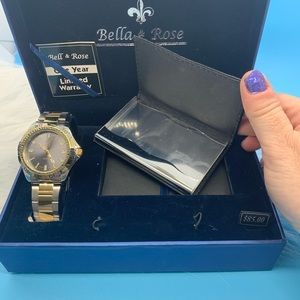 Bella & Rose men’s quartz watch.